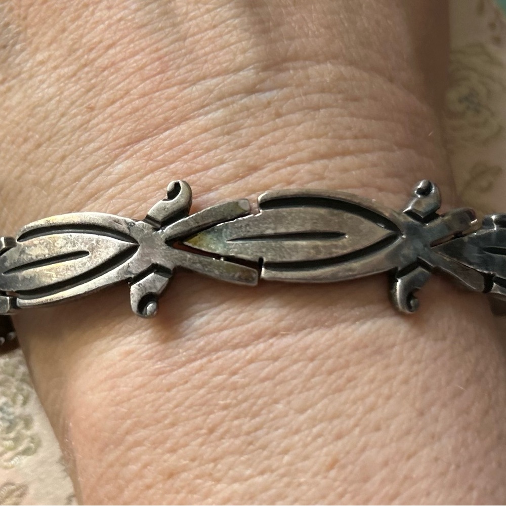 JV JACOB VINTAGE TAXCO midcentury modern Sterling Silver vintage bracelet - Picture 10 of 10